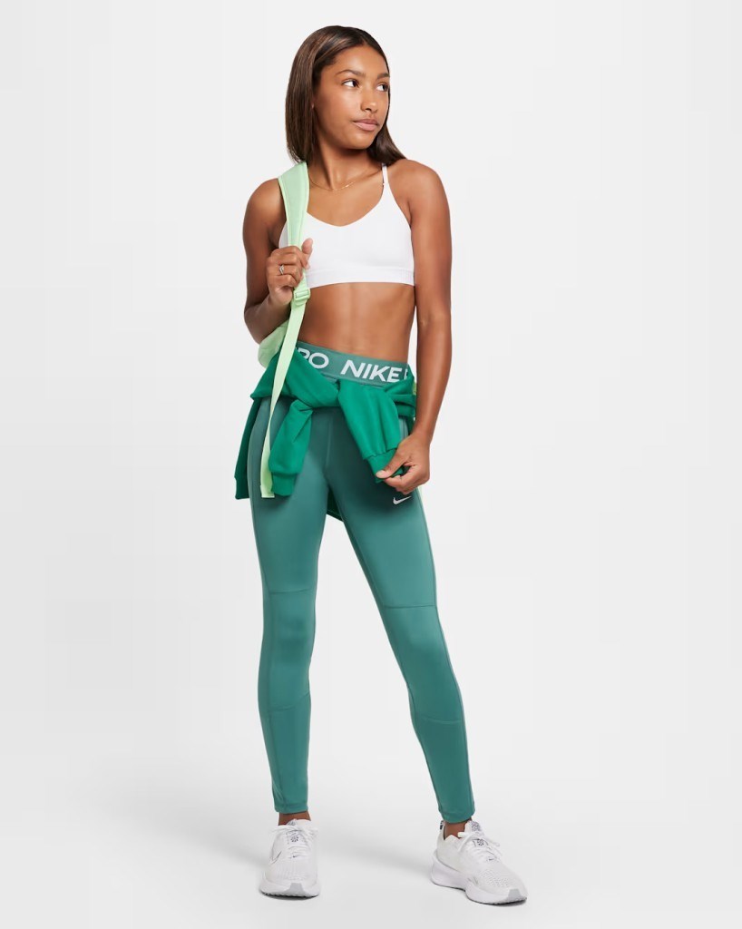 Nike FZ5860-100 Indy Kız Çocuk Spor Sütyeni - Beyaz