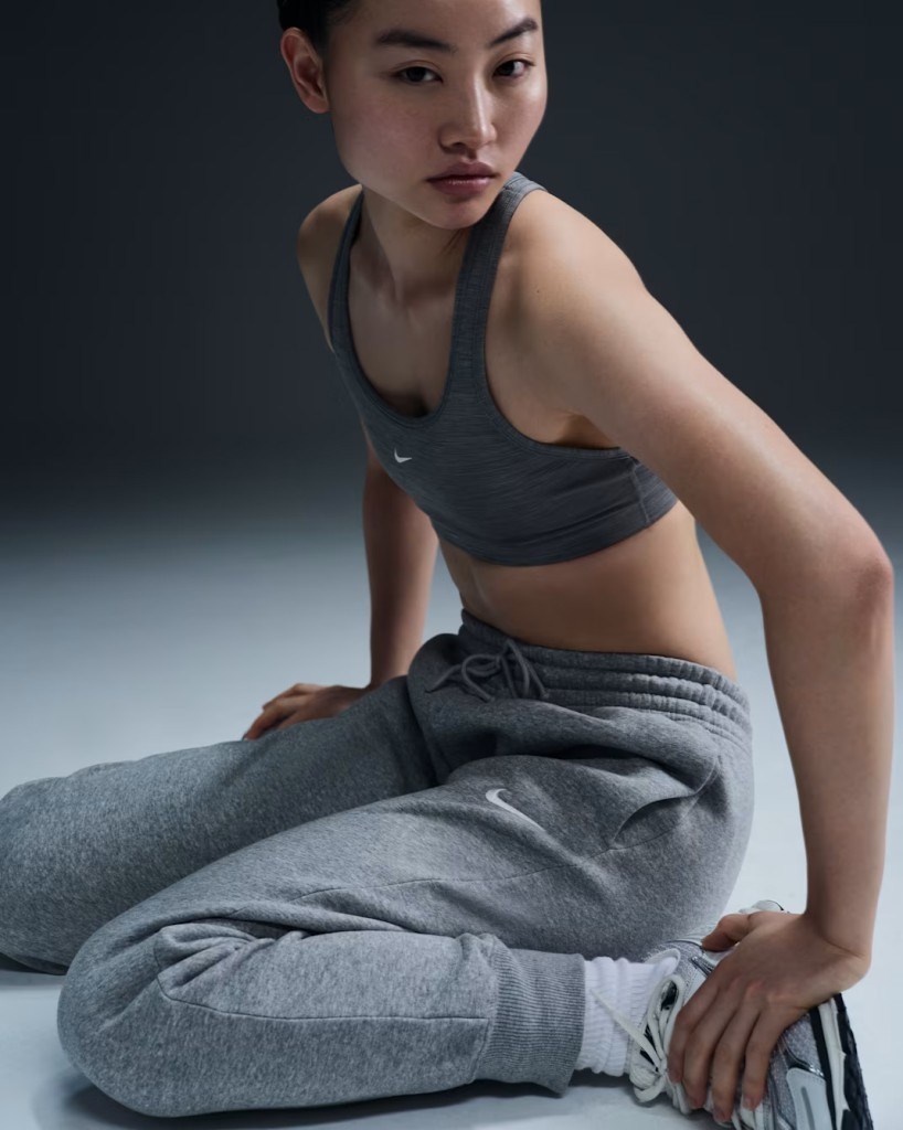 Nike FZ7626-063 Sportswear Phoenix Fleece Normal Belli Kadın Eşofman Altı - Gri