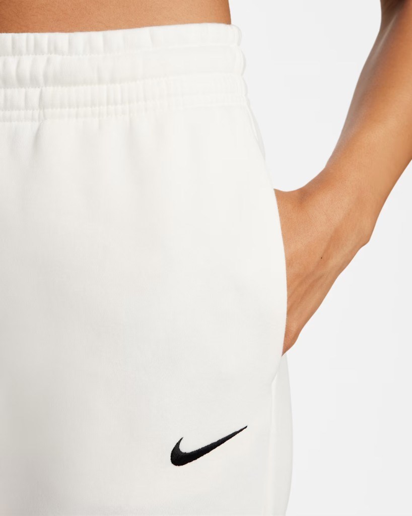 Nike FZ7626-133 Sportswear Phoenix Fleece Normal Belli Kadın Eşofman Altı - Kırık Beyaz