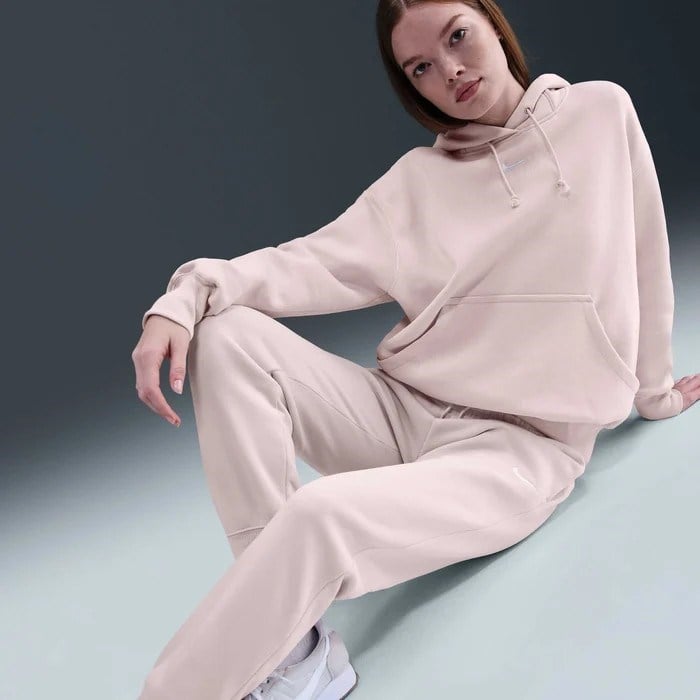 Nike FZ7626-667 Sportswear Phoenix Fleece Normal Belli Kadın Eşofman Altı - Toz Pembe
