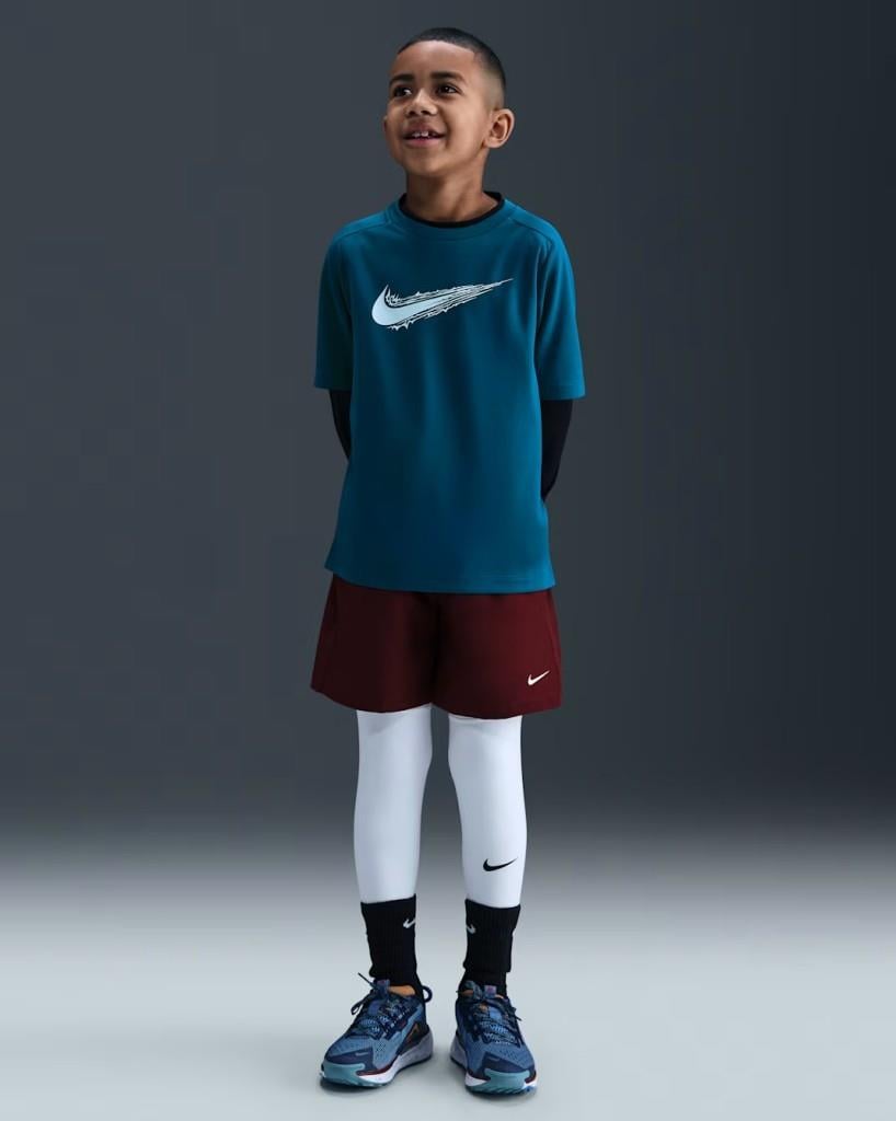 Nike HF8100-301 Dri-FIT Çocuk Kısa Kollu Tişört- Petrol