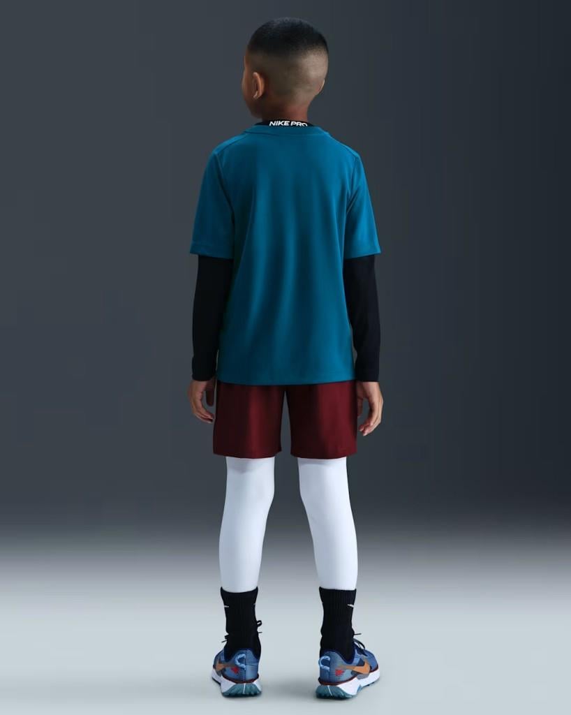 Nike HF8100-301 Dri-FIT Çocuk Kısa Kollu Tişört- Petrol