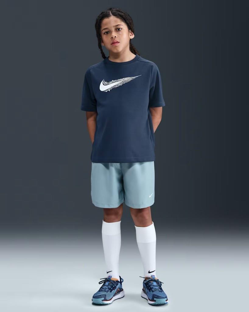 Nike HF8100-410 Dri-FIT Çocuk Kısa Kollu Tişört - Lacivert