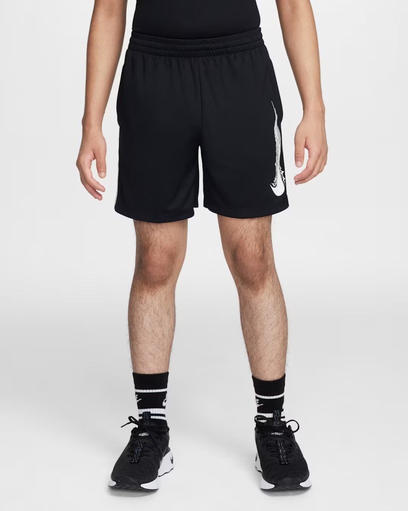 Nike HF9121-010 Dri-FIT Genç Çocuk (Erkek) Şortu - Siyah
