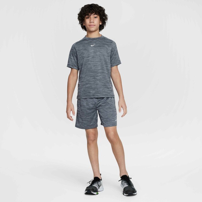 Nike HJ3771-010 Dri-FIT Kısa Kollu Genç Çocuk Tişört - Gri