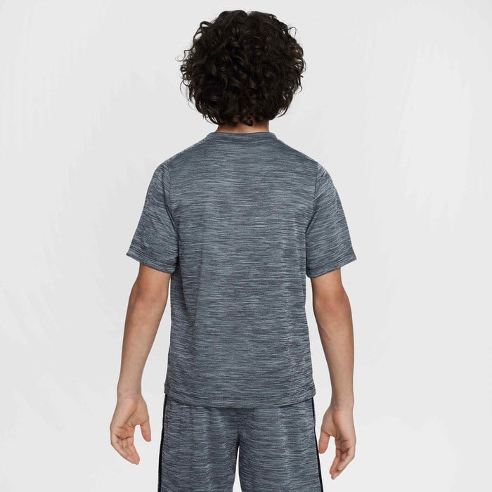 Nike HJ3771-010 Dri-FIT Kısa Kollu Genç Çocuk Tişört - Gri