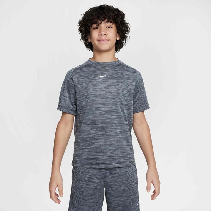 Nike HJ3771-010 Dri-FIT Kısa Kollu Genç Çocuk Tişört - Gri