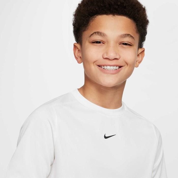 Nike HJ3771-100 Dri-FIT Kısa Kollu Genç Çocuk Tişört - Beyaz