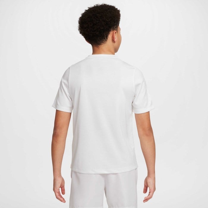 Nike HJ3771-100 Dri-FIT Kısa Kollu Genç Çocuk Tişört - Beyaz