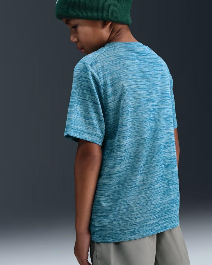 Nike HJ3771-301 Dri-FIT Kısa Kollu Genç Çocuk Tişört - Mavi