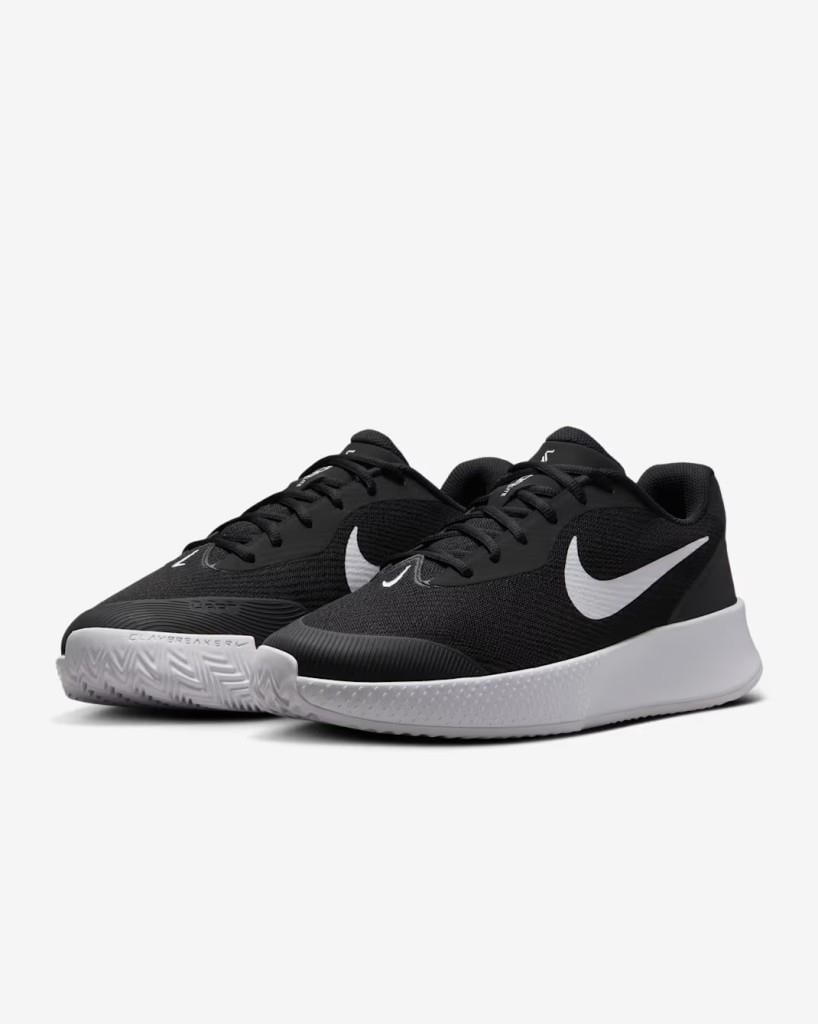 NIKE  HQ5292-001 M VAPOR LITE 3 Erkek Siyah Toprak Tenis Ayakkbısı