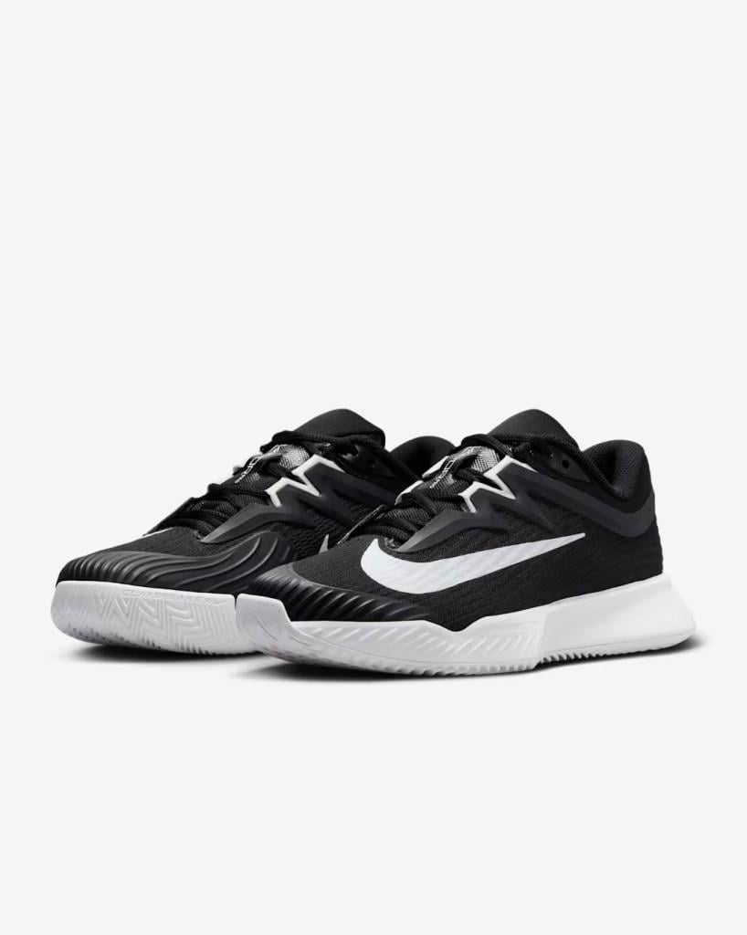 Nike HQ6030-001 W ZOOM VAPOR PRO 3 Kadın Siyah Beyaz Toprak Tenis Ayakkabısı
