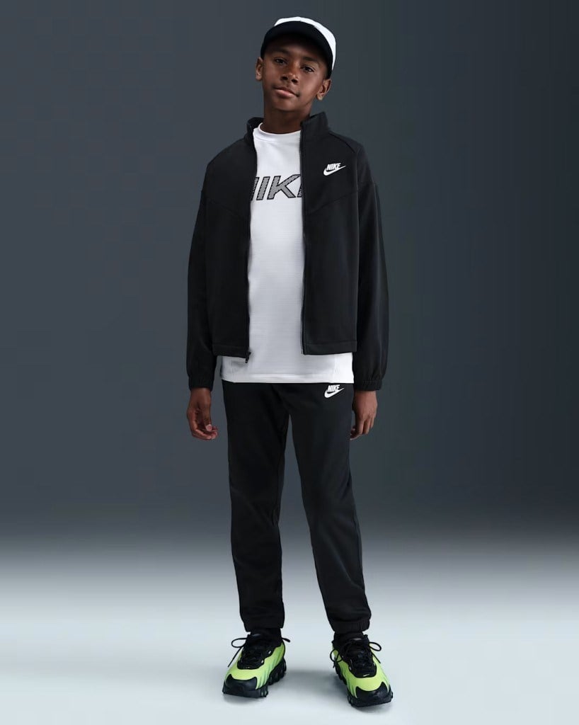Nike HQ9315-010 Sportswear Dri-FIT Genç Çocuk Eşofman Takımı - Siyah