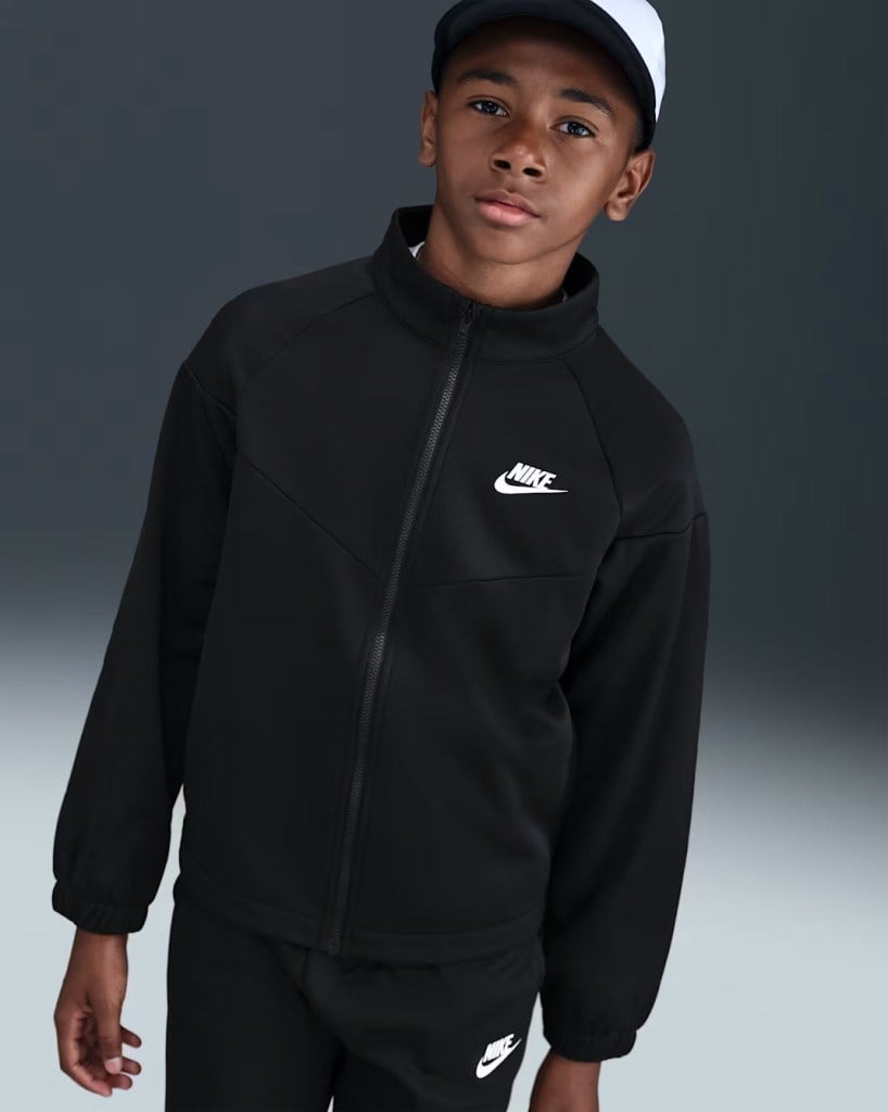 Nike HQ9315-010 Sportswear Dri-FIT Genç Çocuk Eşofman Takımı - Siyah