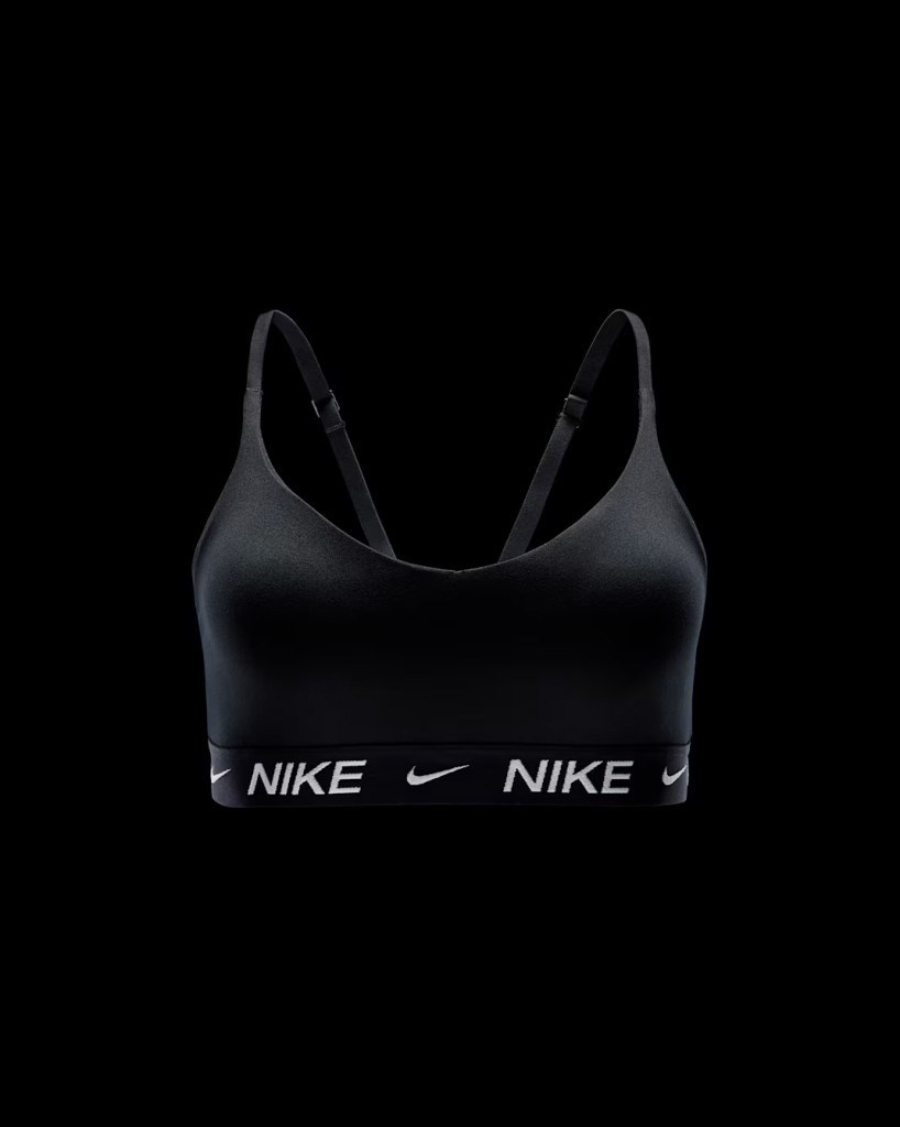 Nike Indy FD1062-011 Hafif Destekli Pedli Ayarlanabilir Kadın Spor Sütyeni - Siyah