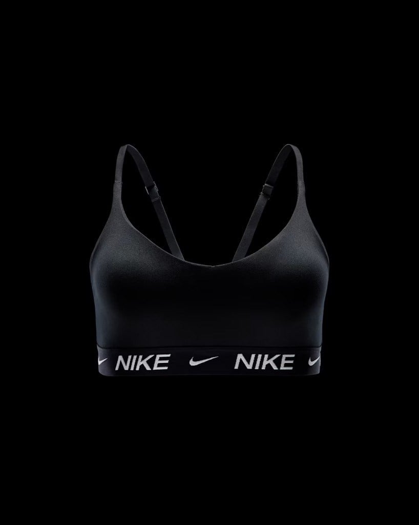Nike Indy FD1062-011 Hafif Destekli Pedli Ayarlanabilir Kadın Spor Sütyeni - Siyah