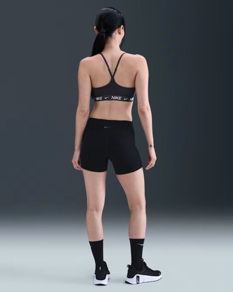 Nike Indy FD1062-036 Hafif Destekli Pedli Ayarlanabilir Kadın Spor Sütyeni - Antrasit