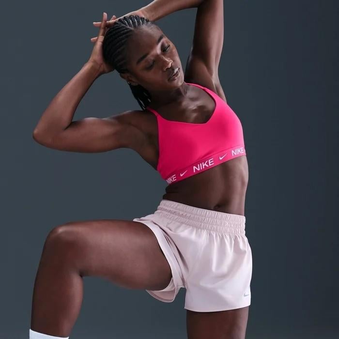 Nike Indy FD1062-666 Hafif Destekli Pedli Ayarlanabilir Kadın Spor Sütyeni - Pembe