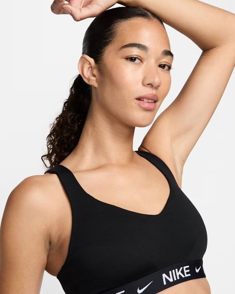 Nike Indy FD1068-011 Yüksek Destekli Pedli Ayarlanabilir Kadın Spor Sütyeni - Siyah