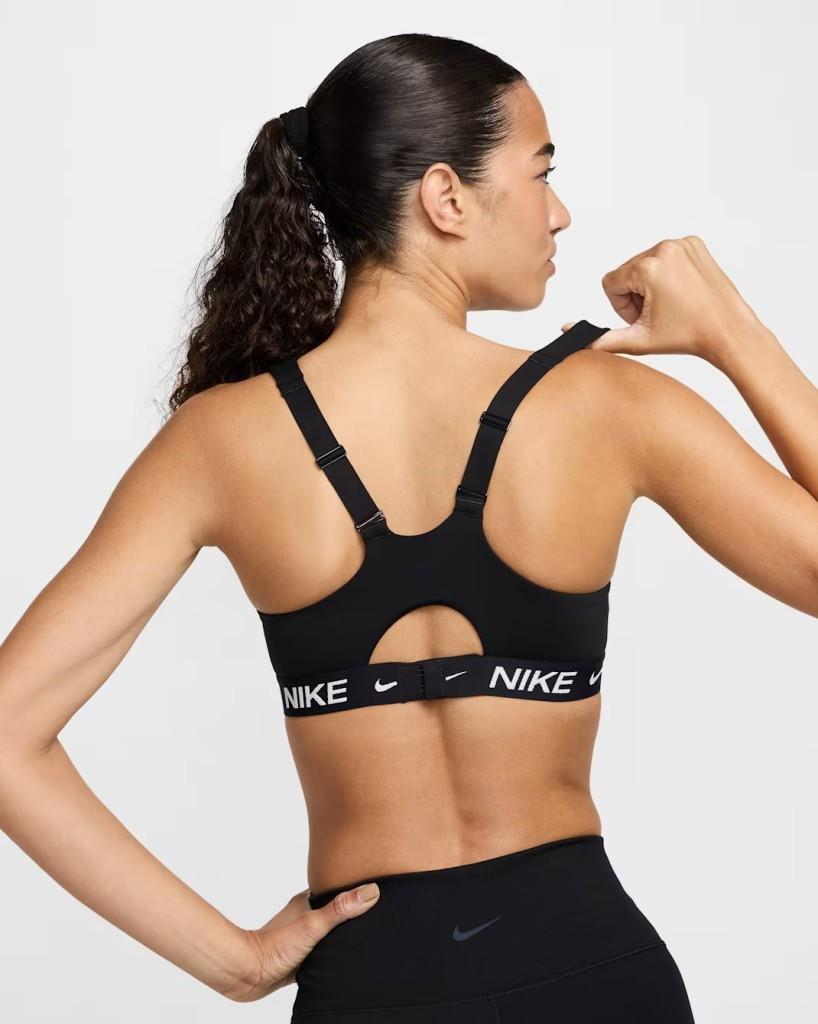 Nike Indy FD1068-011 Yüksek Destekli Pedli Ayarlanabilir Kadın Spor Sütyeni - Siyah
