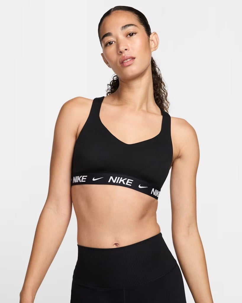 Nike Indy FD1068-011 Yüksek Destekli Pedli Ayarlanabilir Kadın Spor Sütyeni - Siyah
