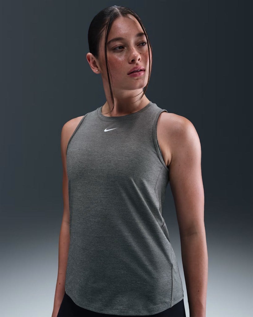Nike One Classic IB9385-084 Dri-FIT Askılı Kadın Atleti - Gri