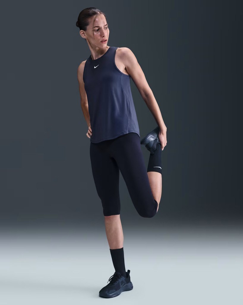 Nike One Classic IB9385-410 Dri-FIT Askılı Kadın Atleti - Lacivert