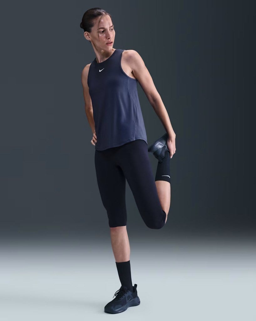 Nike One Classic IB9385-410 Dri-FIT Askılı Kadın Atleti - Lacivert