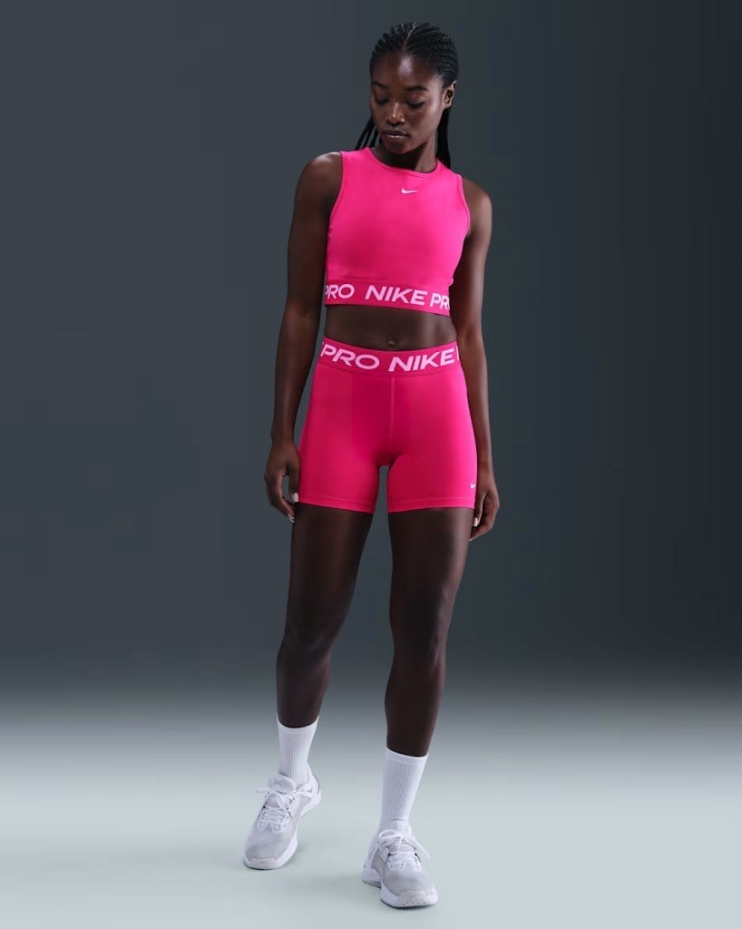 Nike Pro 365 CZ9831-666 Kadın 13cm Kısa Tayt - Rush Pink
