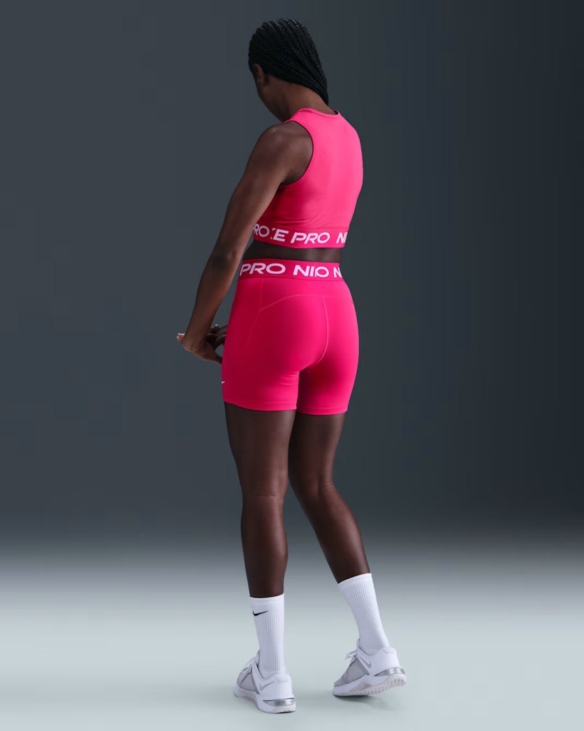 Nike Pro 365 CZ9831-666 Kadın 13cm Kısa Tayt - Rush Pink