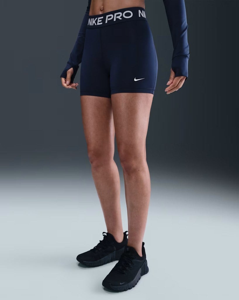 Nike Pro 365 Kadın Antrenman Kısa Tayt- Lacivert CZ9831-410