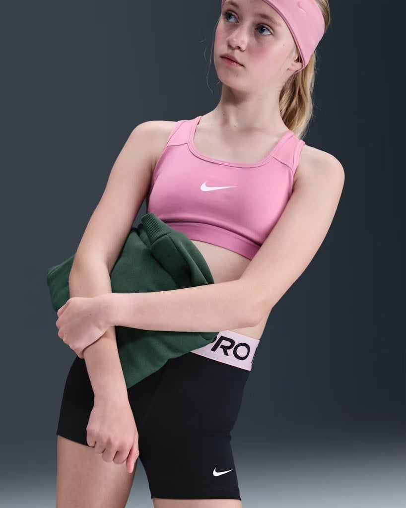 Nike Pro DA1033-018 Kız Çocuk Kısa Tayt - Siyah
