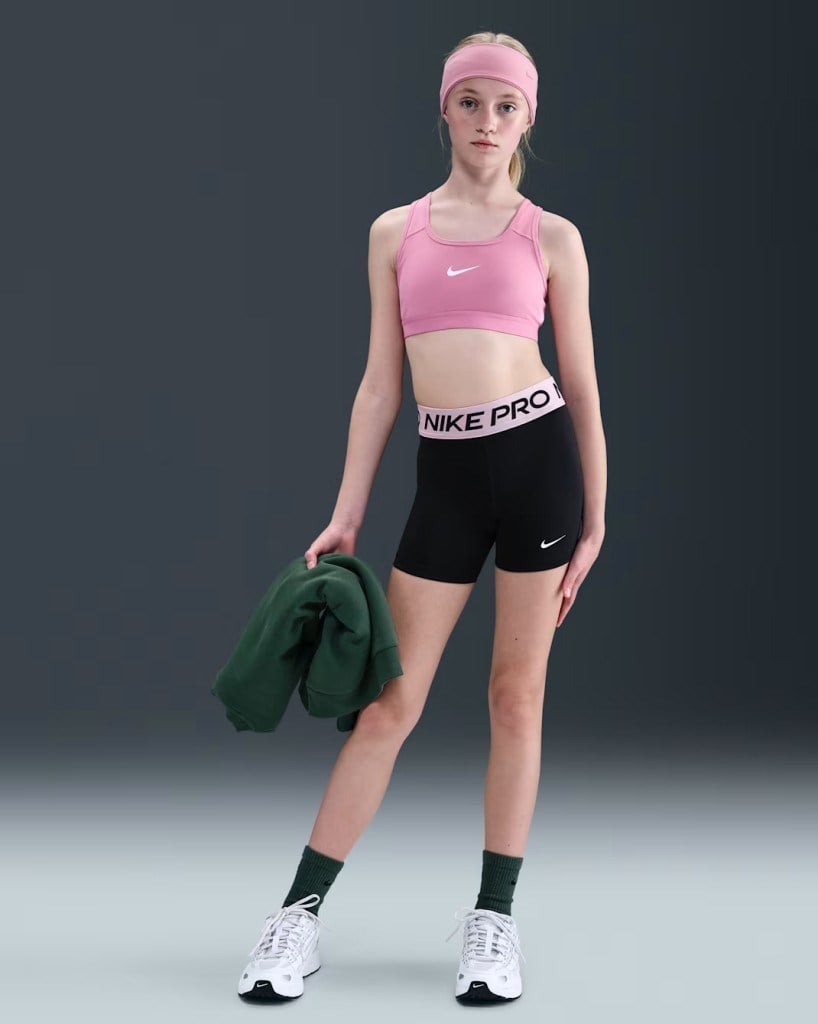 Nike Pro DA1033-018 Kız Çocuk Kısa Tayt - Siyah