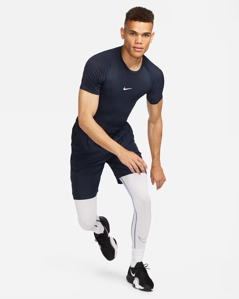 Nike Pro Dri-FIT Erkek Tişört - Lacivert FB7932-010