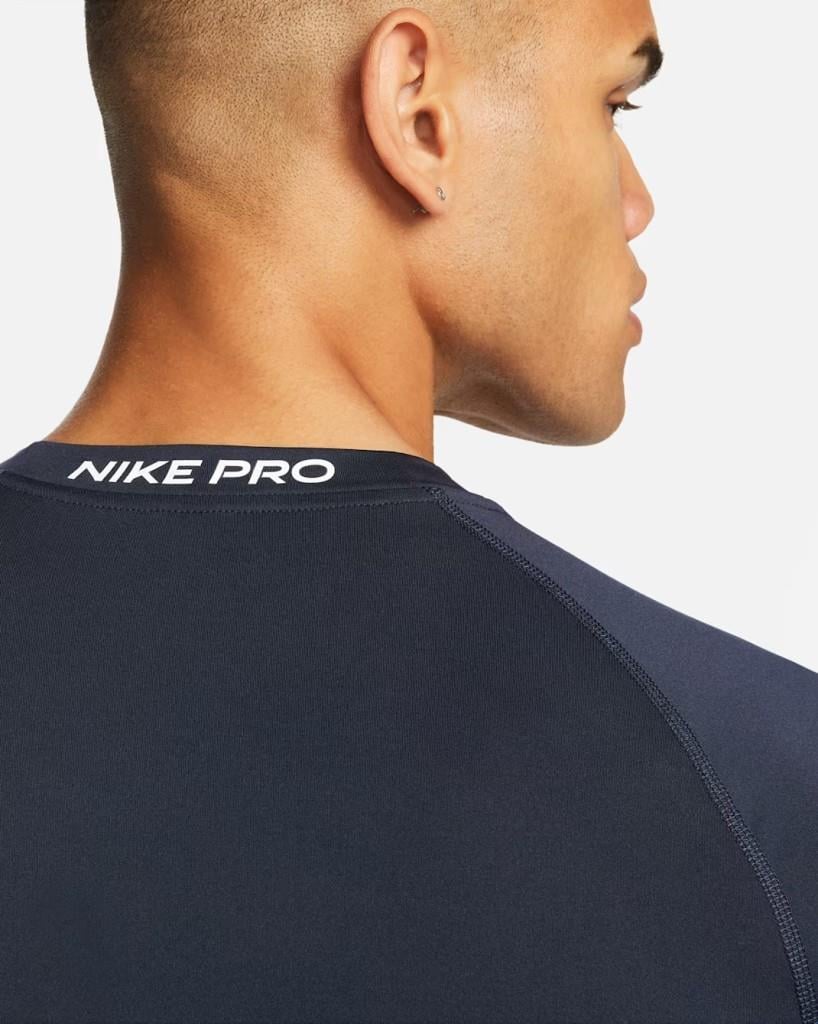 Nike Pro Dri-FIT Erkek Tişört - Lacivert FB7932-010