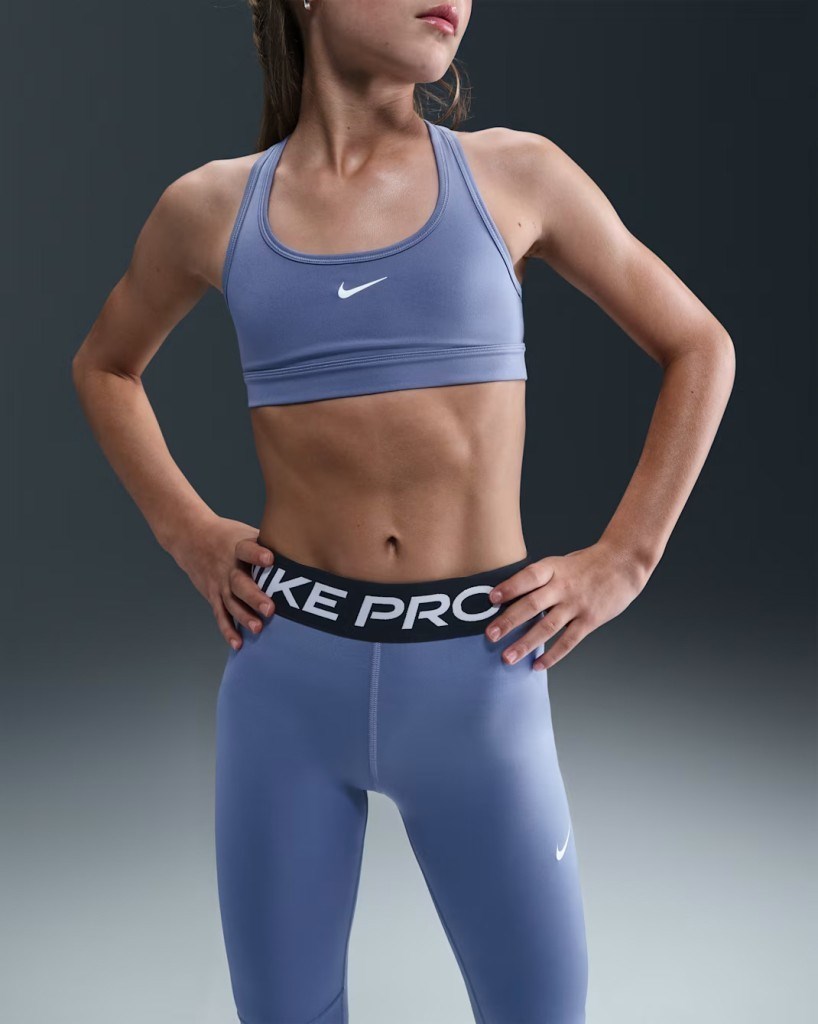 Nike Pro Dri-FIT Kız Çocuk Tayt - Indigo DA1028-499