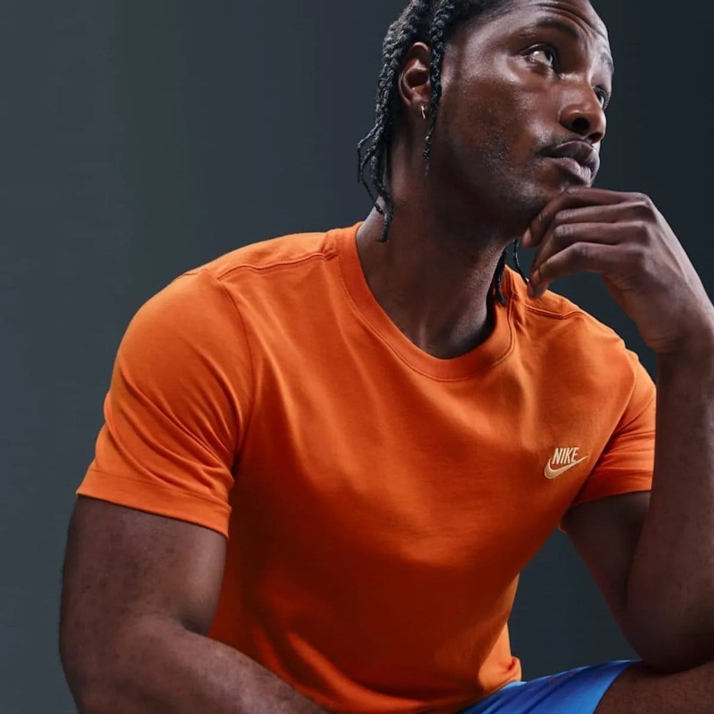 Nike Sportswear AR4997-893 Club Erkek Tişörtü - Turuncu