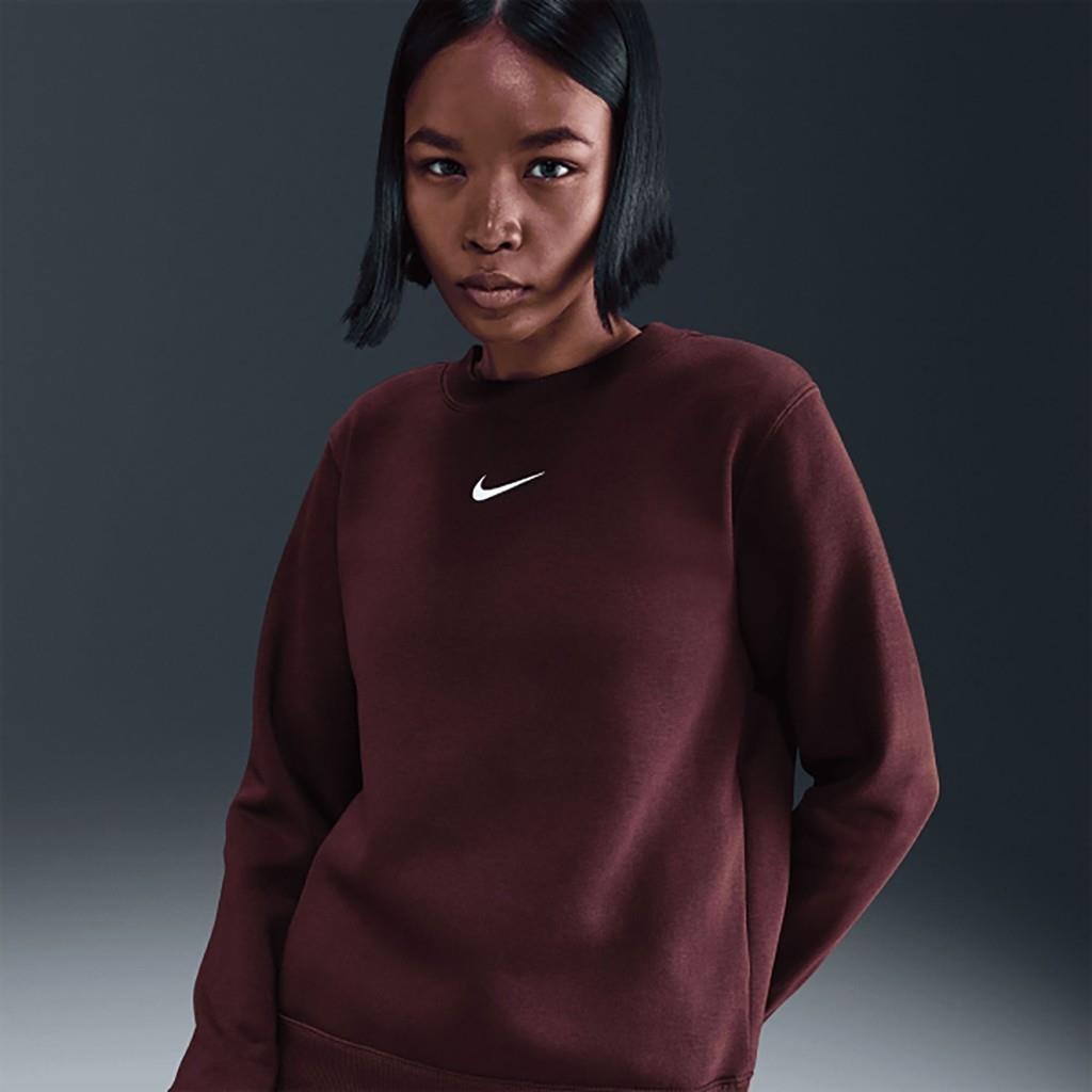 Nike Sportswear Phoenix Fleece DQ5751-652 Kadın Sweatshirt - Bordo