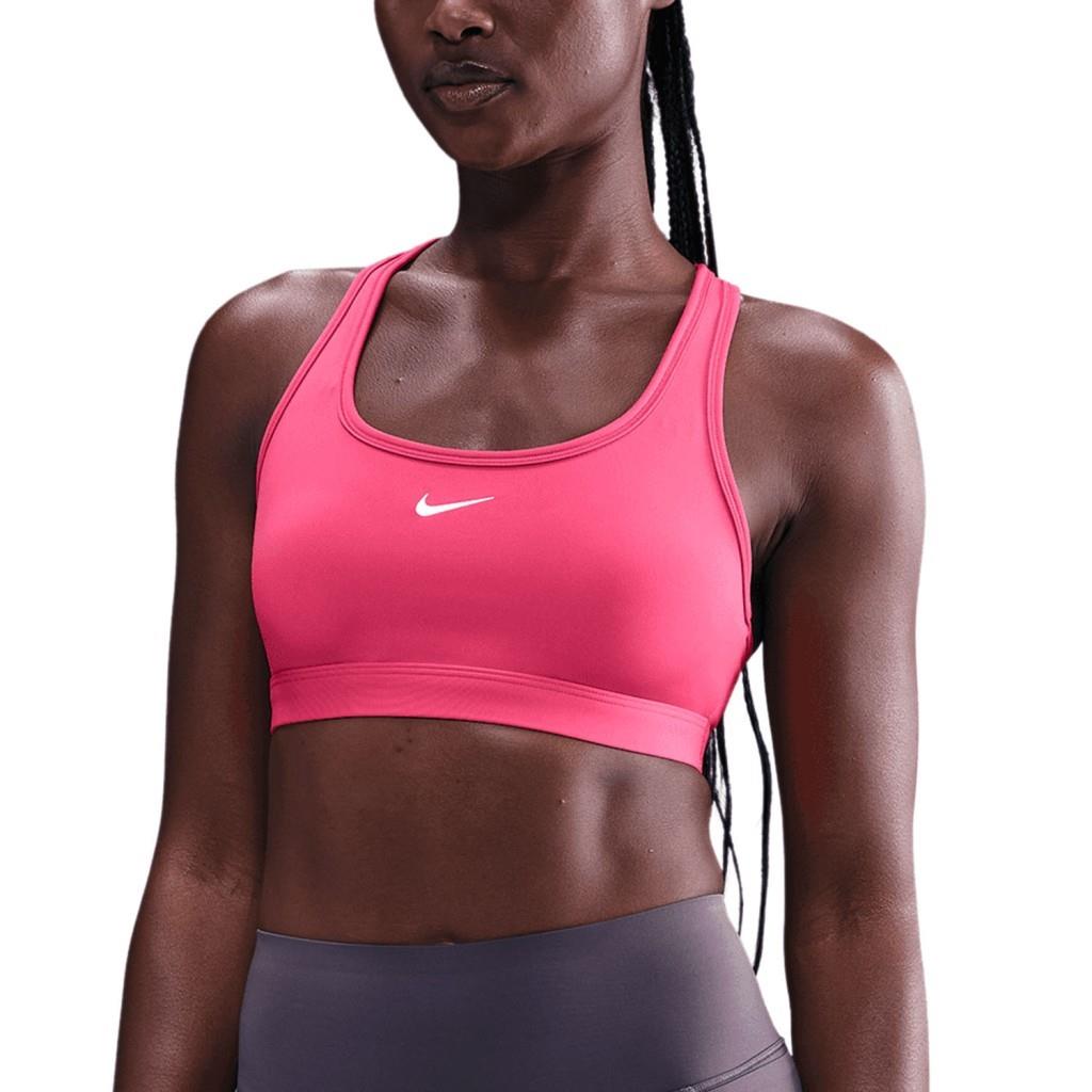 Nike Swoosh DX6817-666 Hafif Destekli Dolgusuz Kadın Spor Sütyeni - Rush Pink