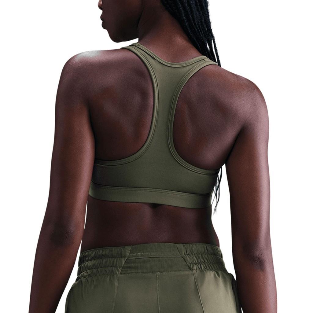 Nike Swoosh DX6821-222 Orta Destekli Pedli Kadın Spor Sütyeni - Medium Olive