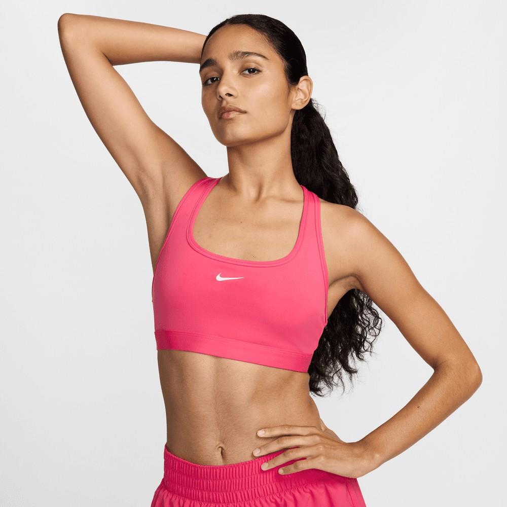 Nike Swoosh Light Support Dolgusuz Kadın Pembe Spor Sütyeni DX6817-629