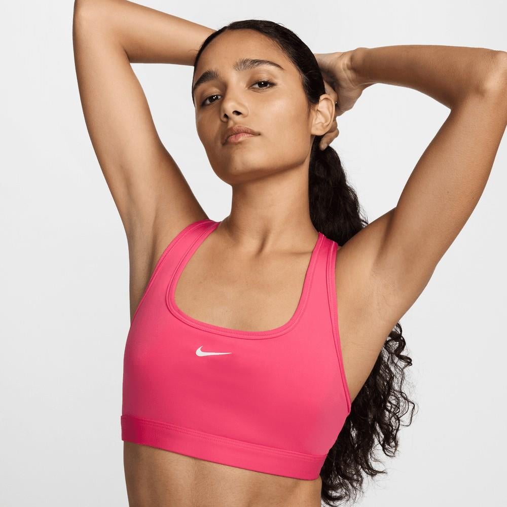 Nike Swoosh Light Support Dolgusuz Kadın Pembe Spor Sütyeni DX6817-629