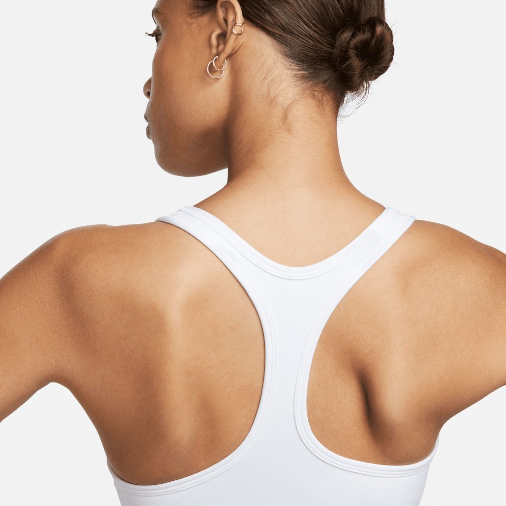 Nike Swoosh Light Support Dolgusuz Kadın Beyaz Spor Sütyeni DX6817-100