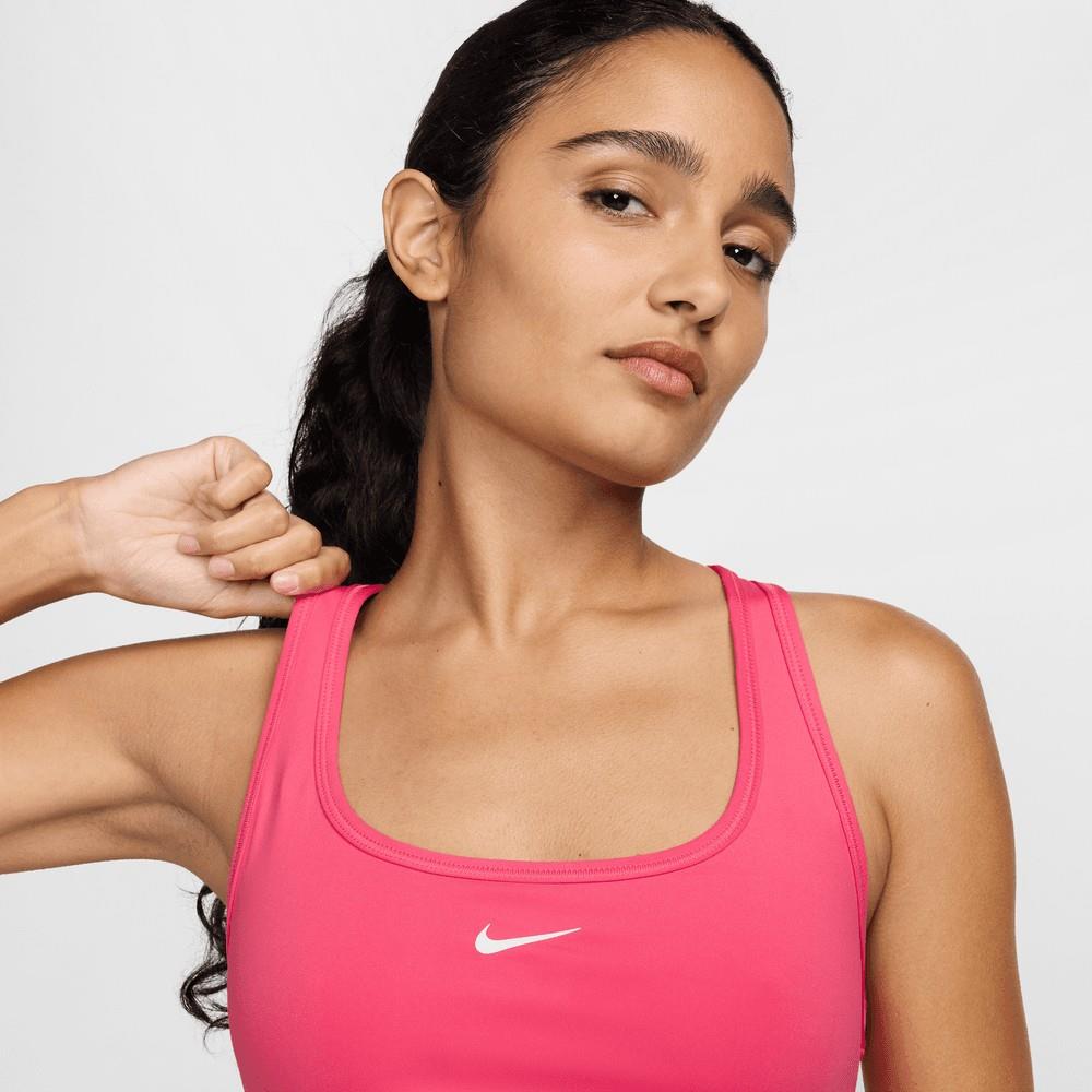 Nike Swoosh Light Support Dolgusuz Kadın Pembe Spor Sütyeni DX6817-629
