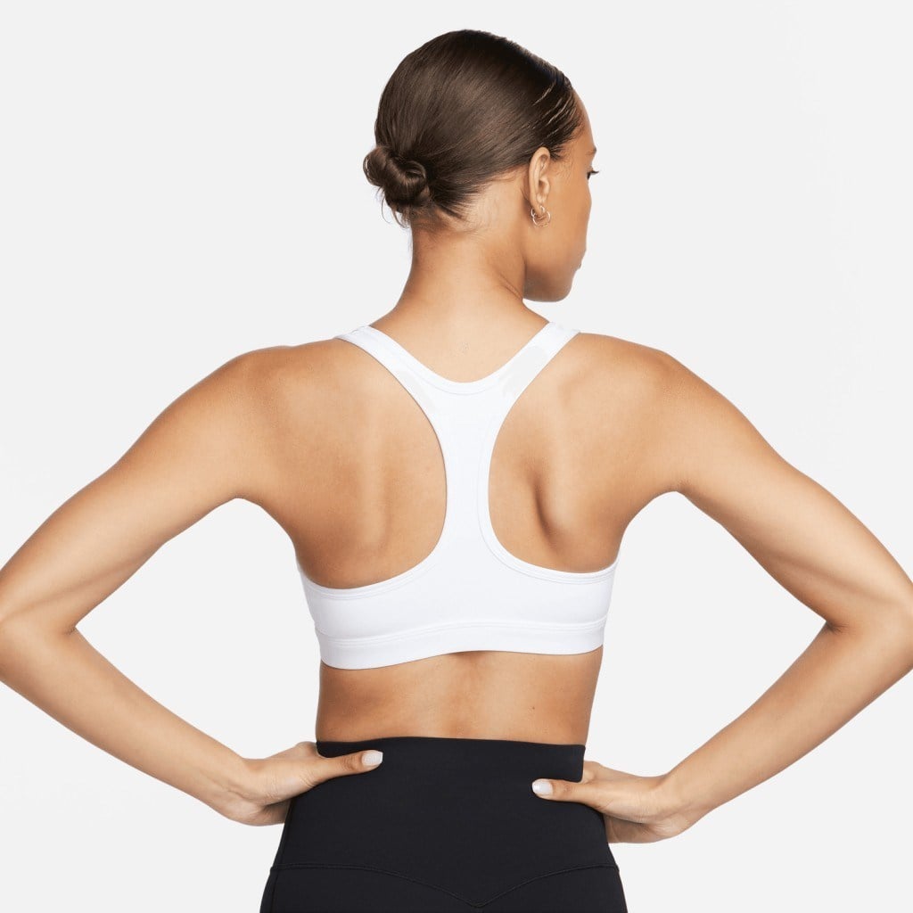 Nike Swoosh Light Support Dolgusuz Kadın Beyaz Spor Sütyeni DX6817-100
