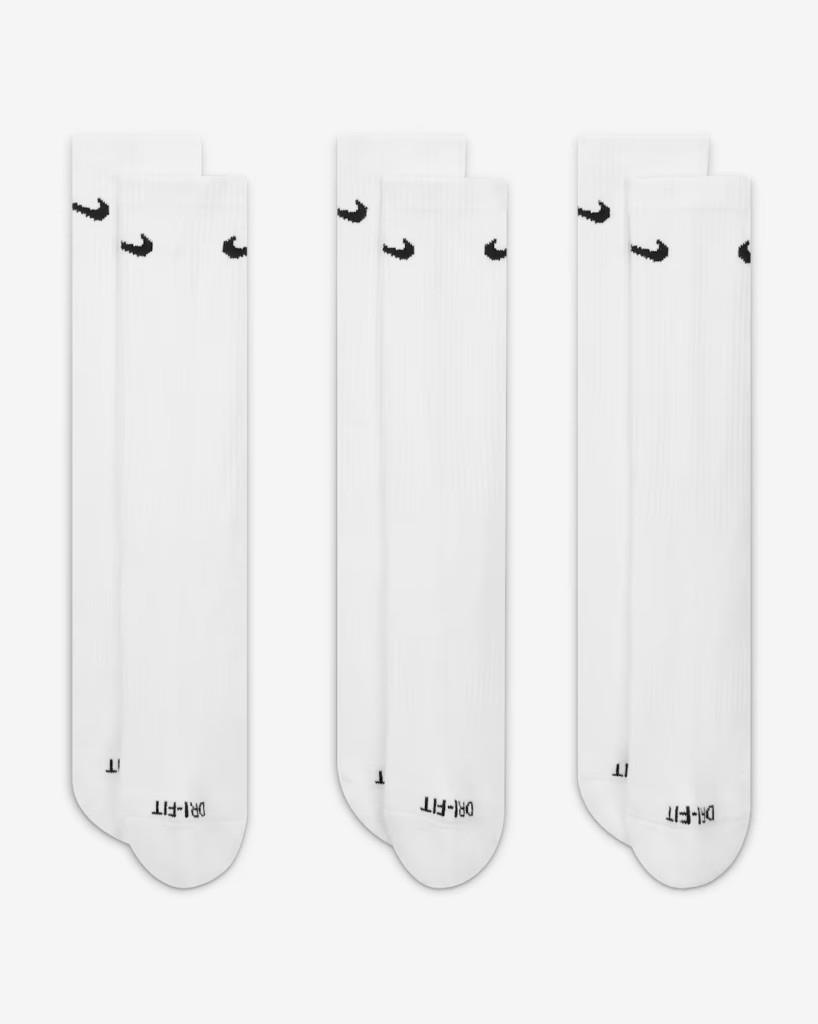 Nike SX6888-100 Everyday Plus Destekli Antrenman Crew Çorapları (3 Çift)