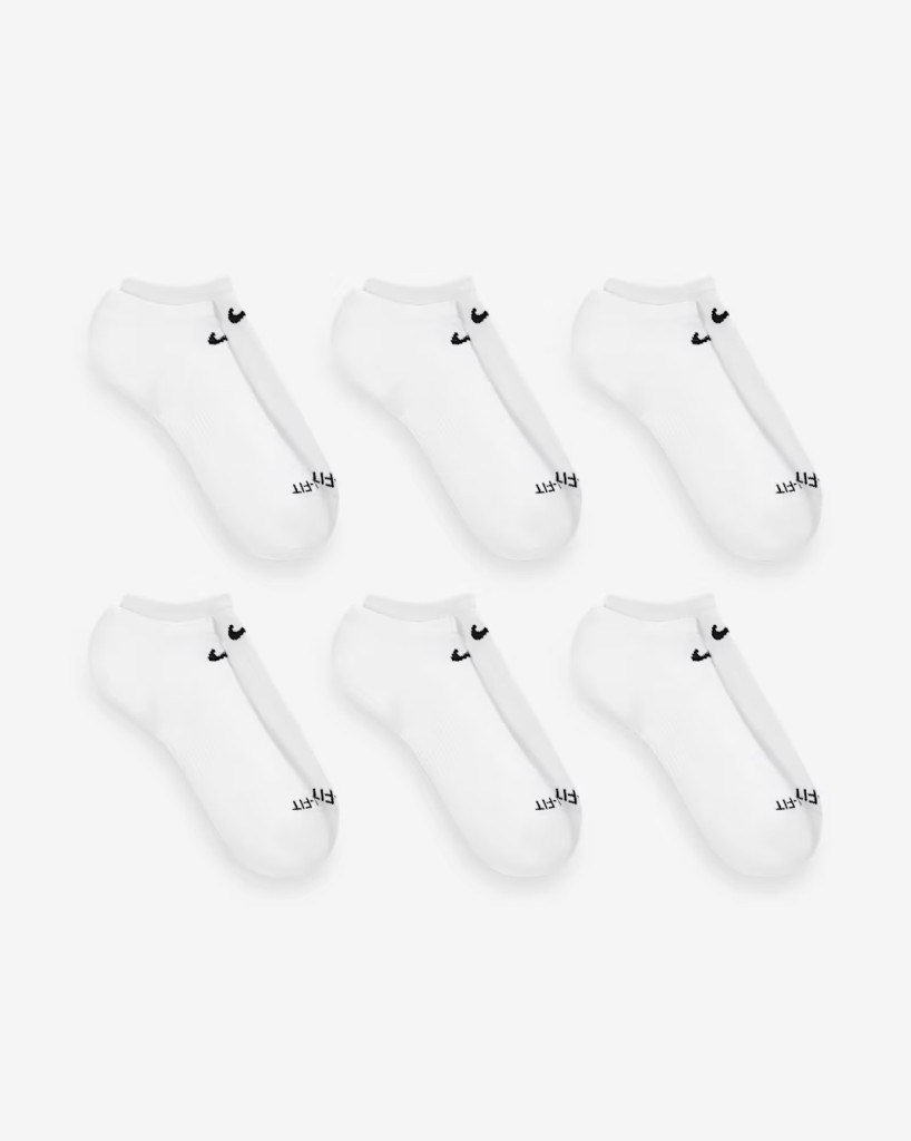 Nike SX6898-100 Everyday Plus Destekli No-Show Antrenman Çorapları (6 Çift)