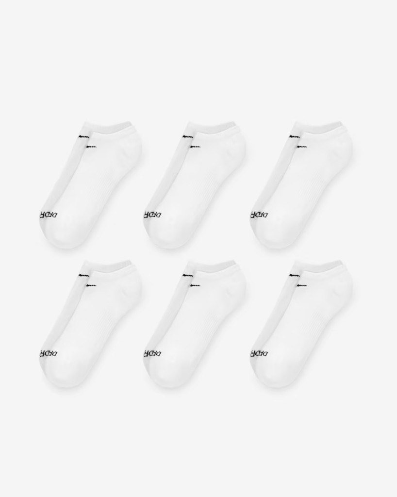 Nike SX6898-100 Everyday Plus Destekli No-Show Antrenman Çorapları (6 Çift)