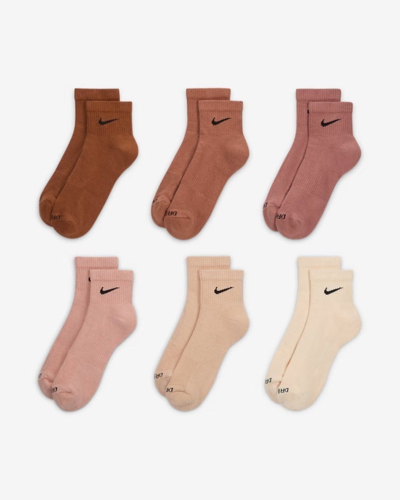 Nike SX6899-904 Everyday Plus Destekli Bilek Antrenman Çorapları (6 Çift)