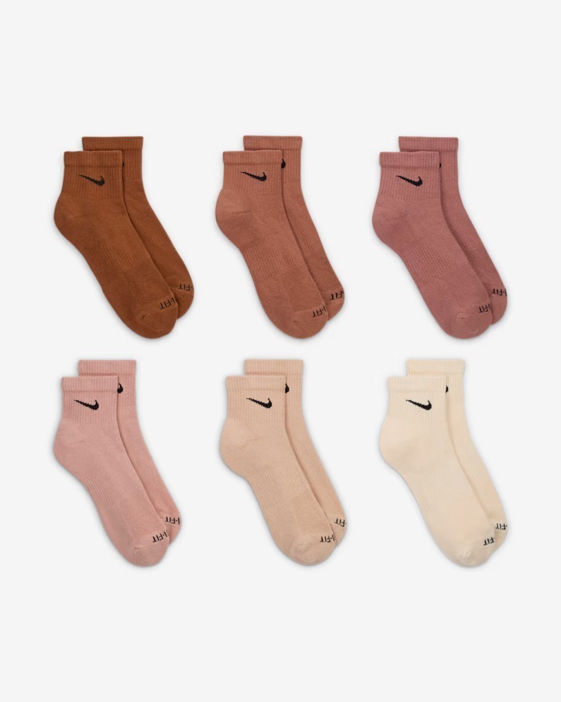 Nike SX6899-904 Everyday Plus Destekli Bilek Antrenman Çorapları (6 Çift)